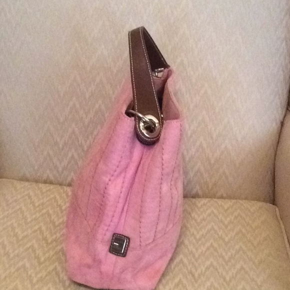 Tommy Hilfiger pink Swede handbag - Picture 2 of 5